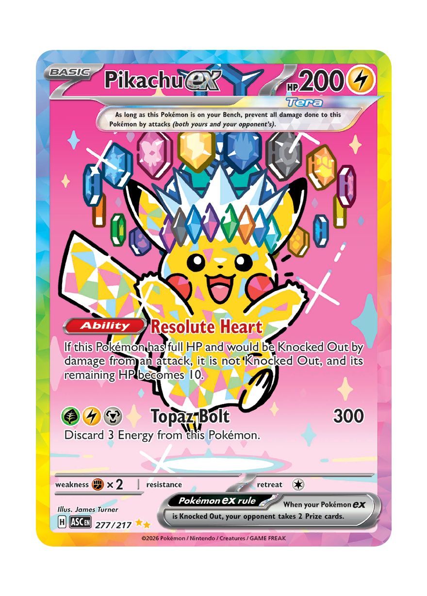 Pikachu ex (277/217) - Ascended Heroes