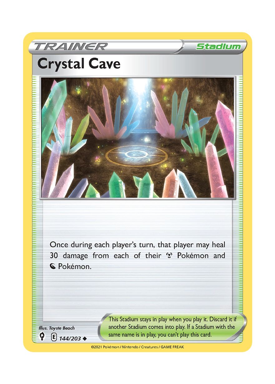 Crystal Cave - Reverse Holo (144/203) - Evolving Skies