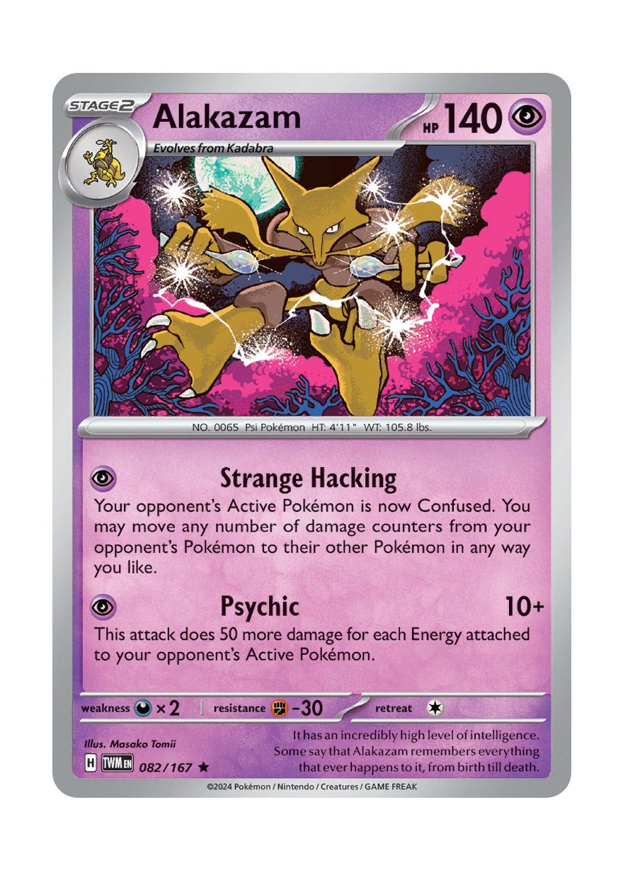 Alakazam - Reverse Holo (082/167) - Twilight Masquerade