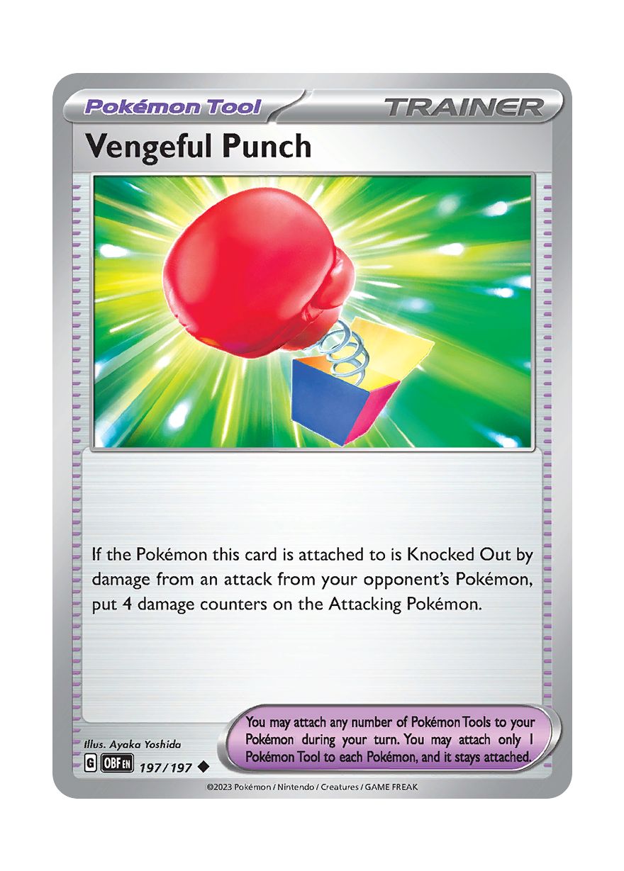 Vengeful Punch - Reverse Holo (197/197) - Obsidian Flames