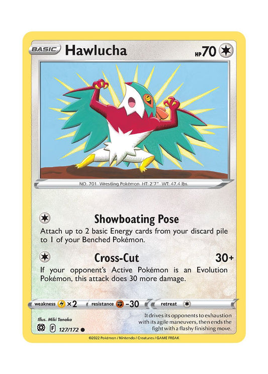 Hawlucha - Reverse Holo (127/172) - Brilliant Stars