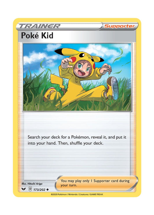 Poké Kid - Reverse Holo (173/202) - Sword & Shield