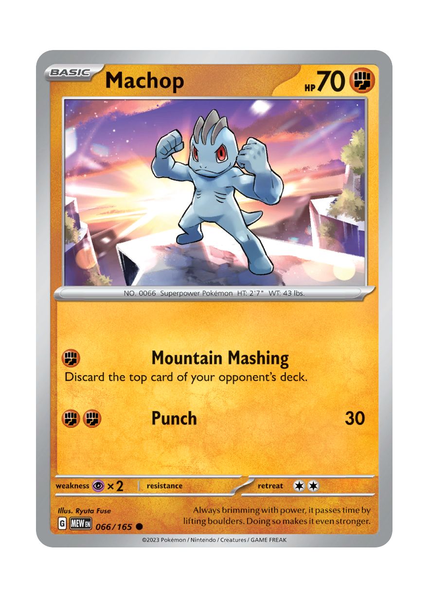 Machop - Reverse Holo (066/165) - 151