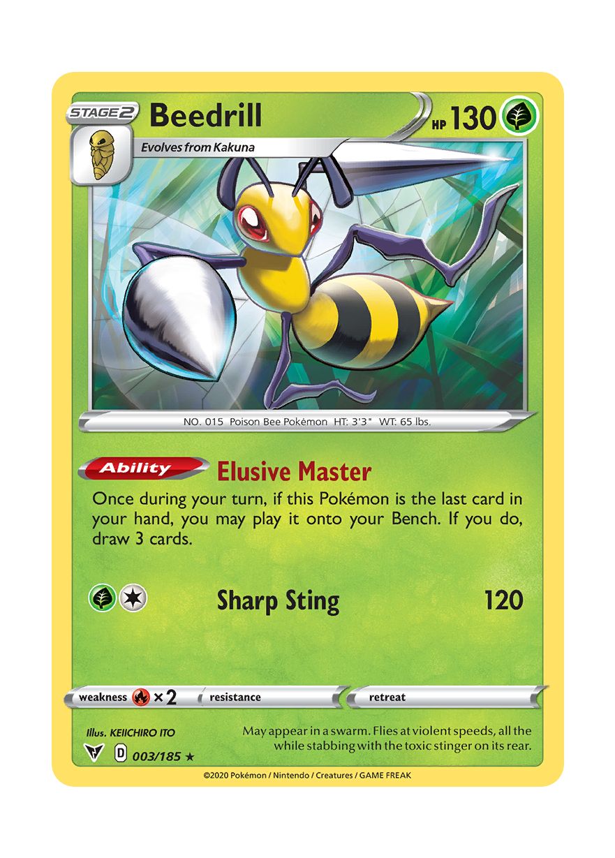 Beedrill - Reverse Holo (003/185) - Vivid Voltage