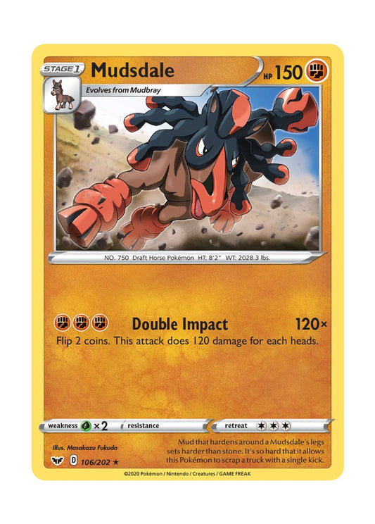 Mudsdale - Reverse Holo (106/202) - Sword & Shield