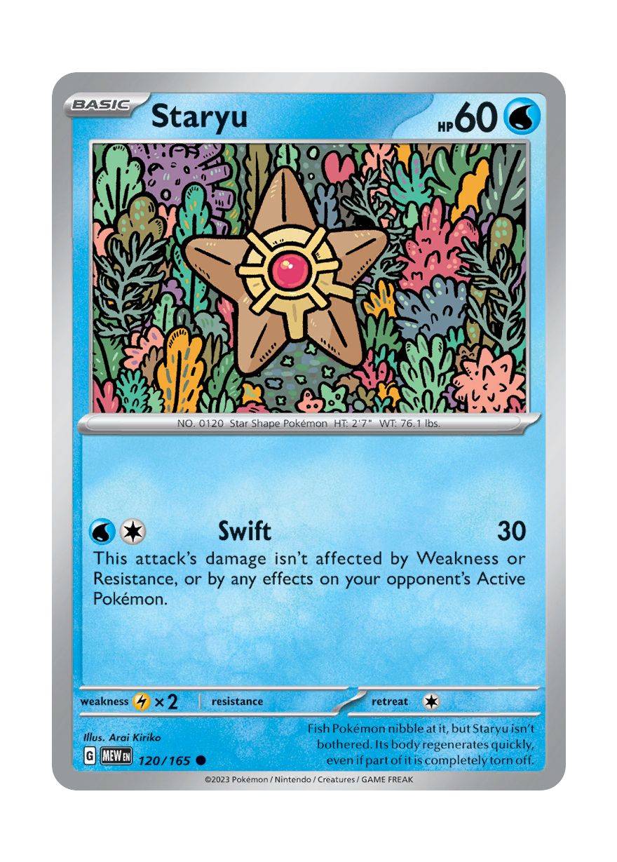 Staryu - Reverse Holo (120/165) - 151