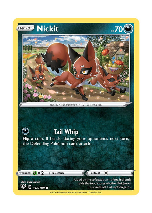 Nickit - Reverse Holo (112/189) - Darkness Ablaze