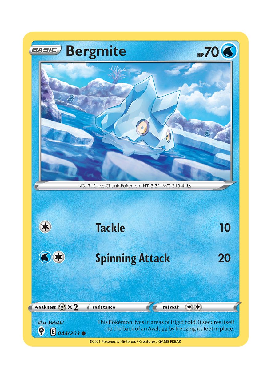 Bergmite - Reverse Holo (044/203) - Evolving Skies