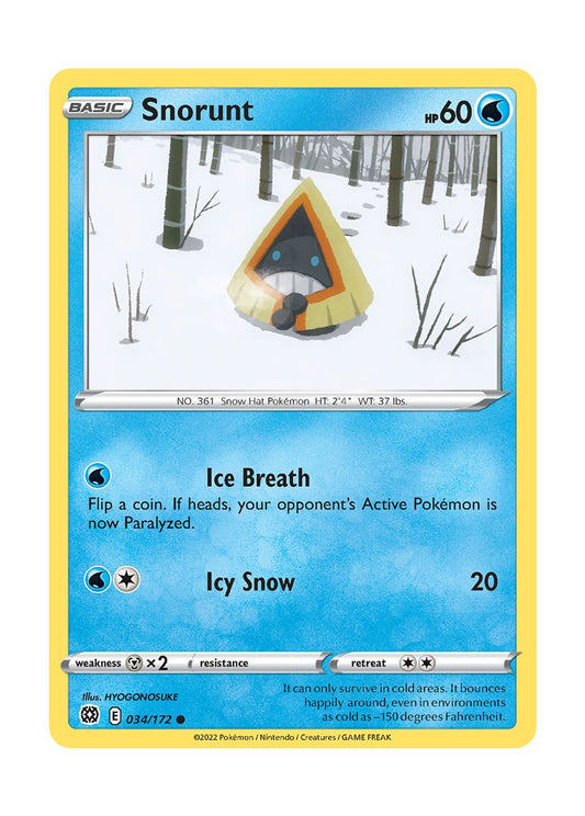 Snorunt - Reverse Holo (034/172) - Brilliant Stars