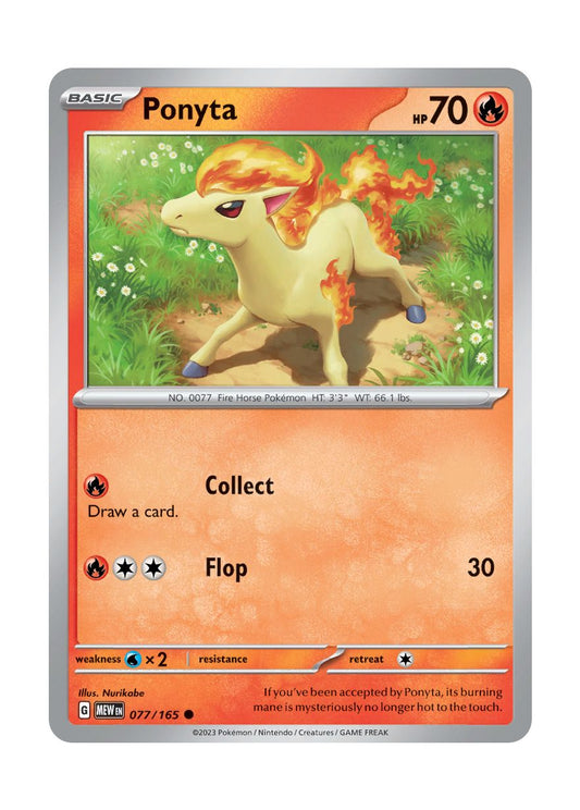 Ponyta - Reverse Holo (077/165) - 151
