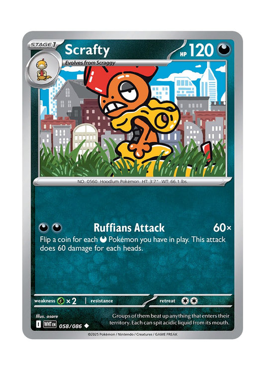 Scrafty (058/86) - White Flare