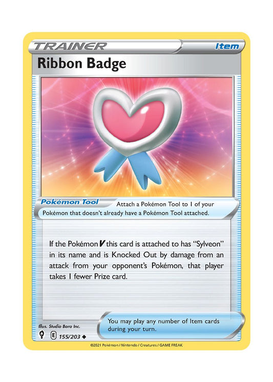 Ribbon Badge - Reverse Holo (155/203) - Evolving Skies