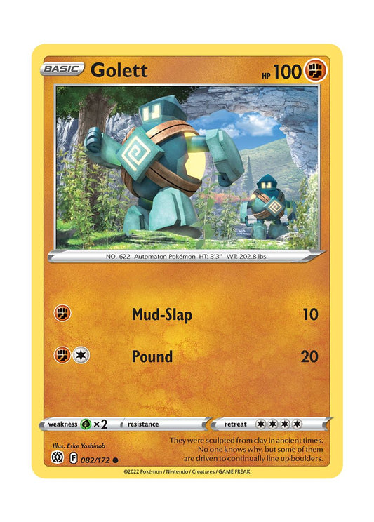 Golett - Reverse Holo (082/172) - Brilliant Stars