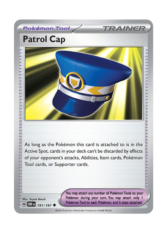 Patrol Cap - Reverse Holo (191/197) - Obsidian Flames