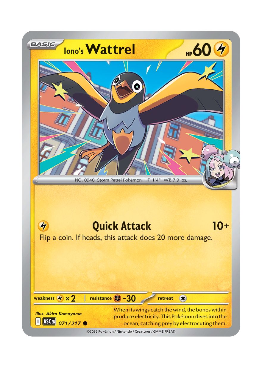 Iono's Wattrel (071/217) - Ascended Heroes