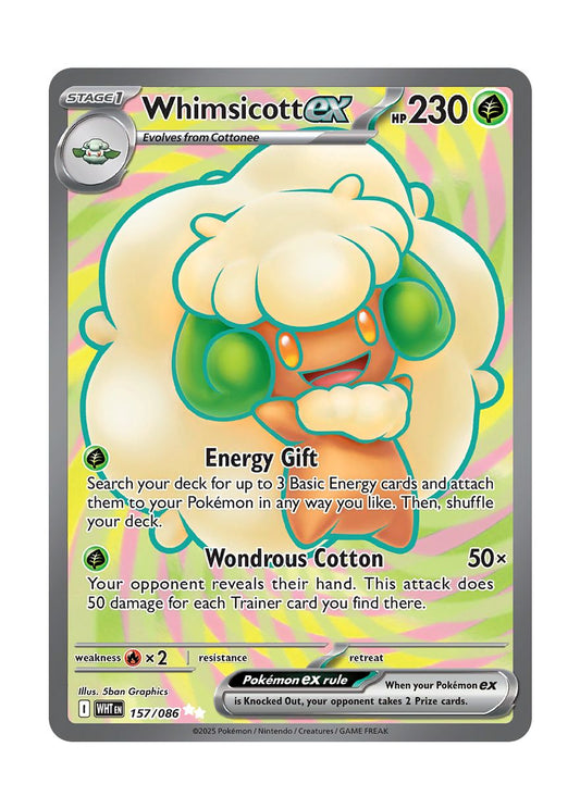 Whimsicott ex (157/86) - White Flare