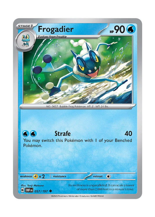 Frogadier - Reverse Holo (057/197) - Obsidian Flames