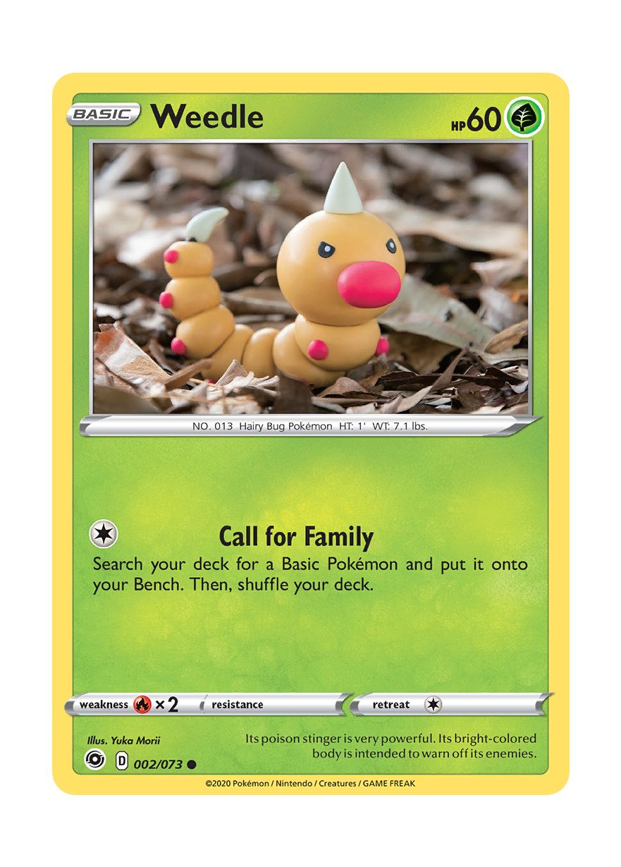 Weedle - Reverse Holo (002/73) - Champion's Path