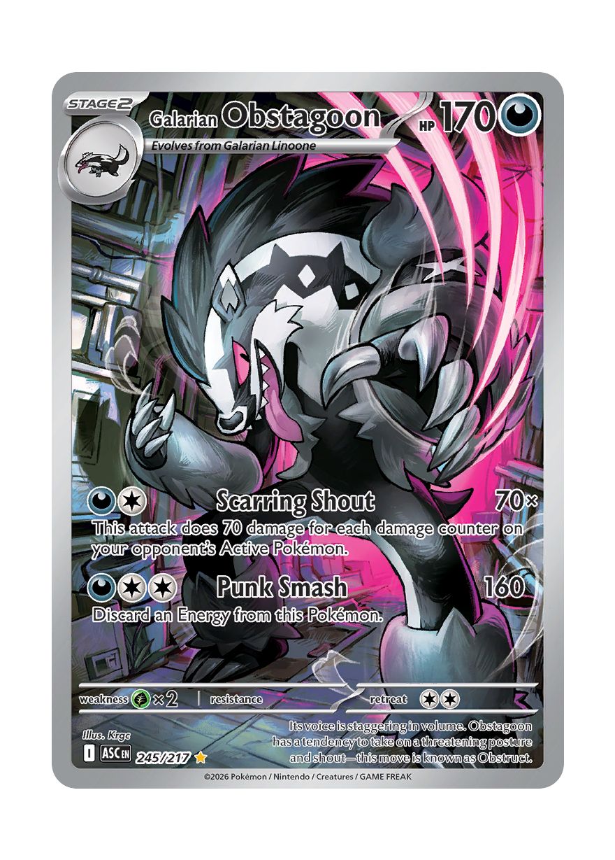 Galarian Obstagoon (245/217) - Ascended Heroes