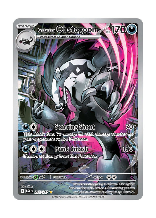 Galarian Obstagoon (245/217) - Ascended Heroes