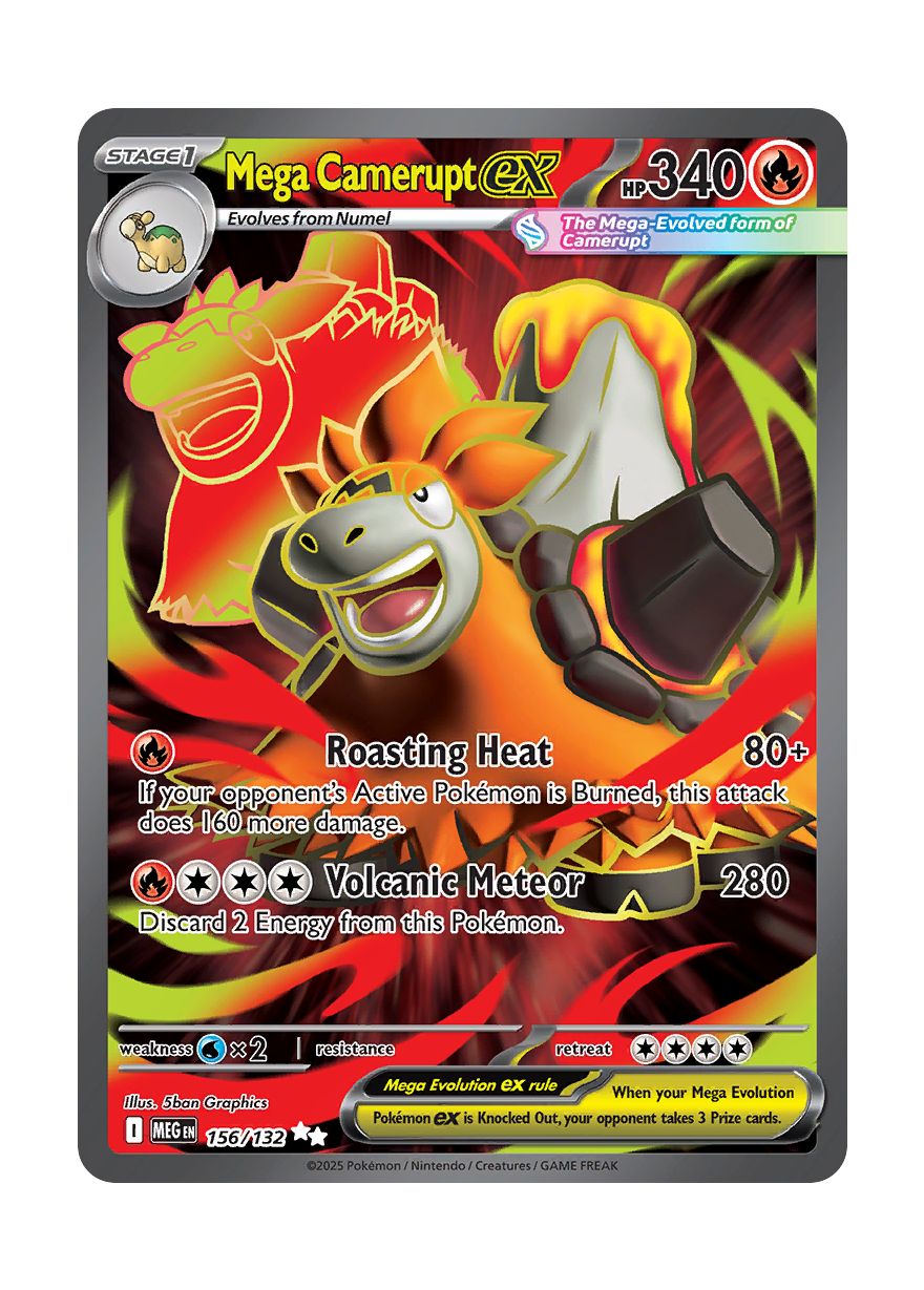 Mega Camerupt ex (156/132) - Mega Evolution