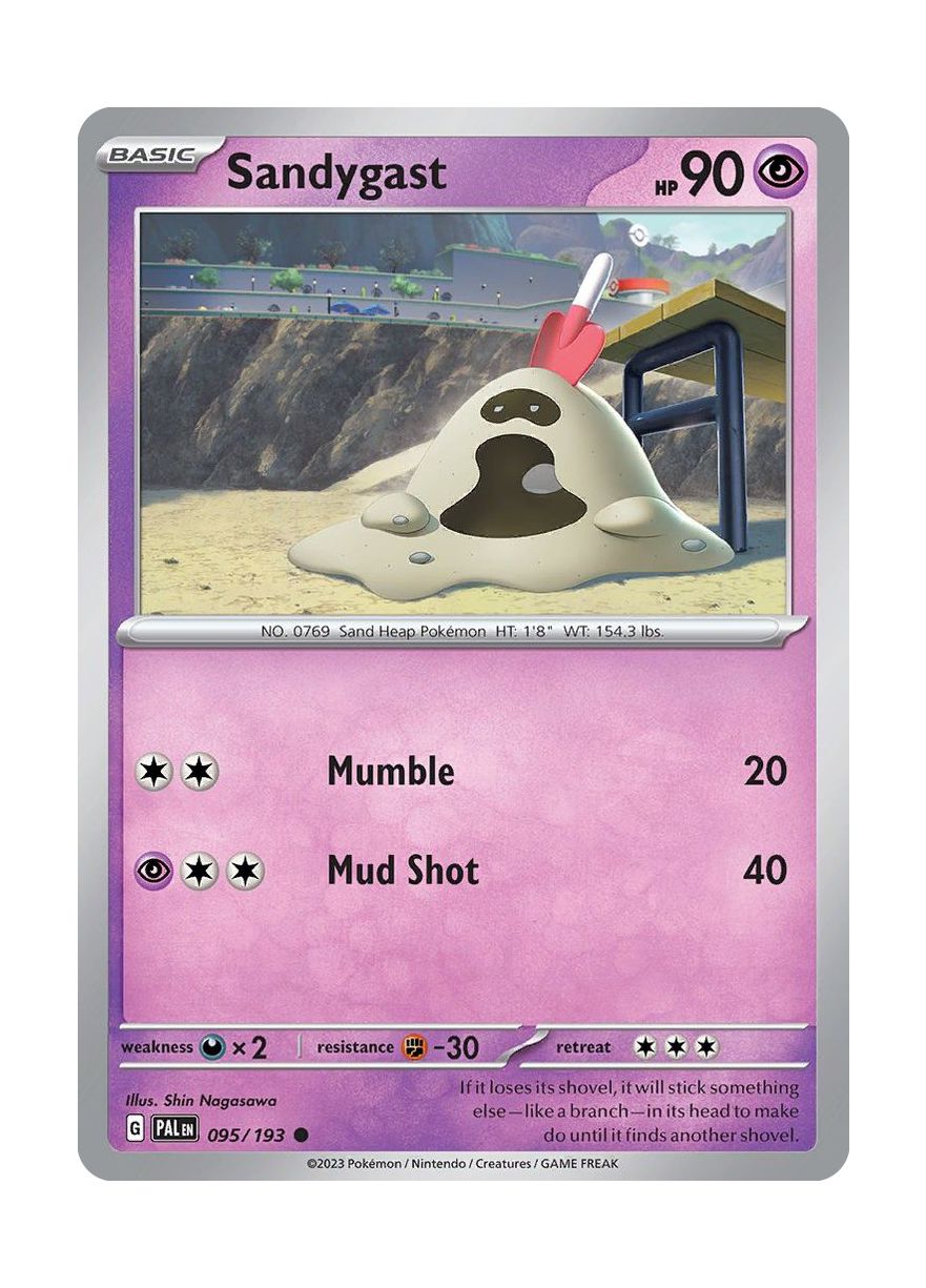 Sandygast - Reverse Holo (095/193) - Paldea Evolved