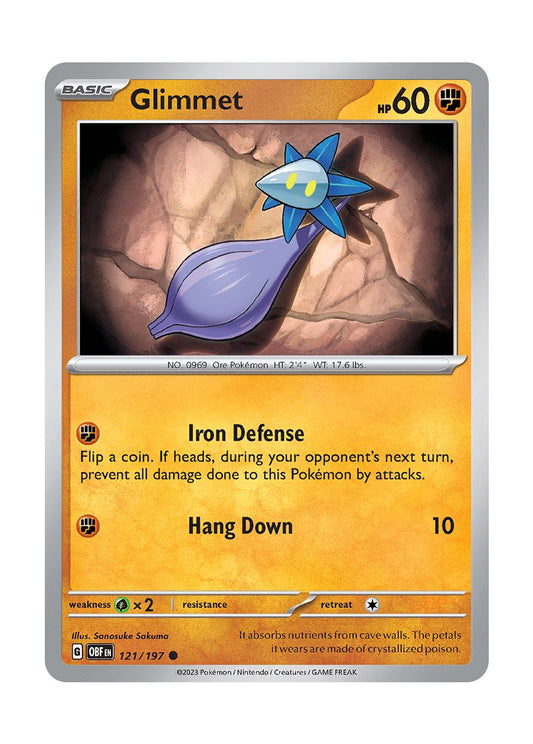 Glimmet - Reverse Holo (121/197) - Obsidian Flames