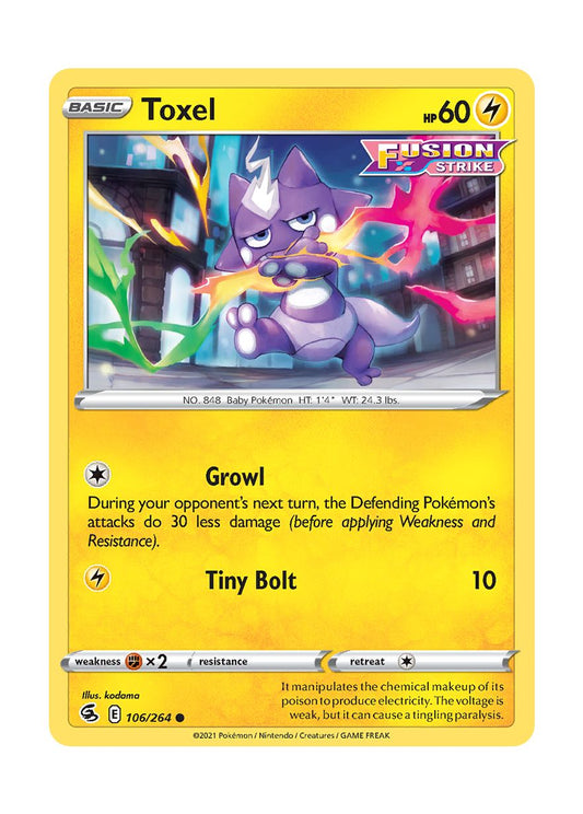 Toxel - Reverse Holo (106/264) - Fusion Strike
