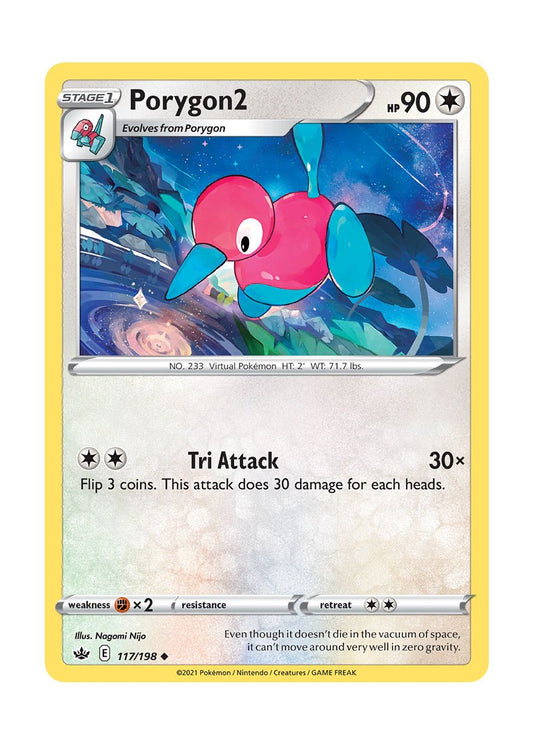 Porygon2 - Reverse Holo (117/198) - Chilling Reign