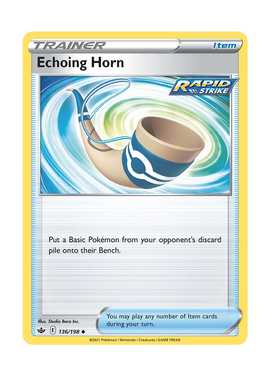 Echoing Horn - Reverse Holo (136/198) - Chilling Reign