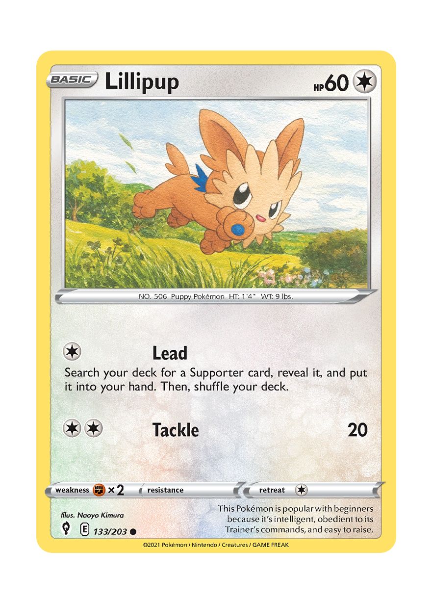 Lillipup - Reverse Holo (133/203) - Evolving Skies