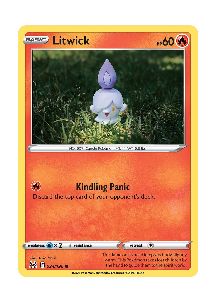 Litwick - Reverse Holo (024/196) - Lost Origin