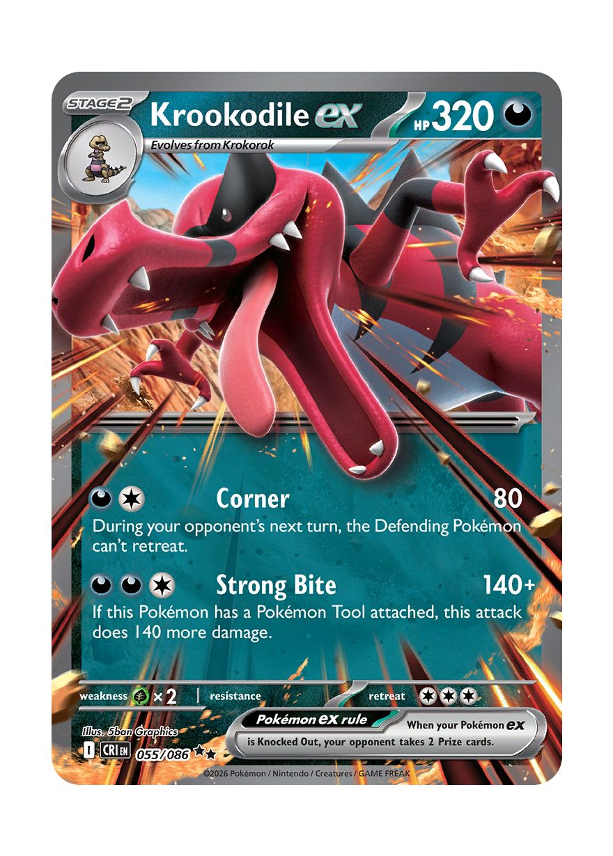 Krookodile ex (055/86) - Chaos Rising
