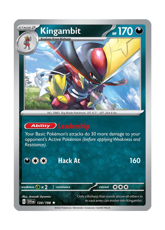 Kingambit - Reverse Holo (134/198) - Scarlet & Violet