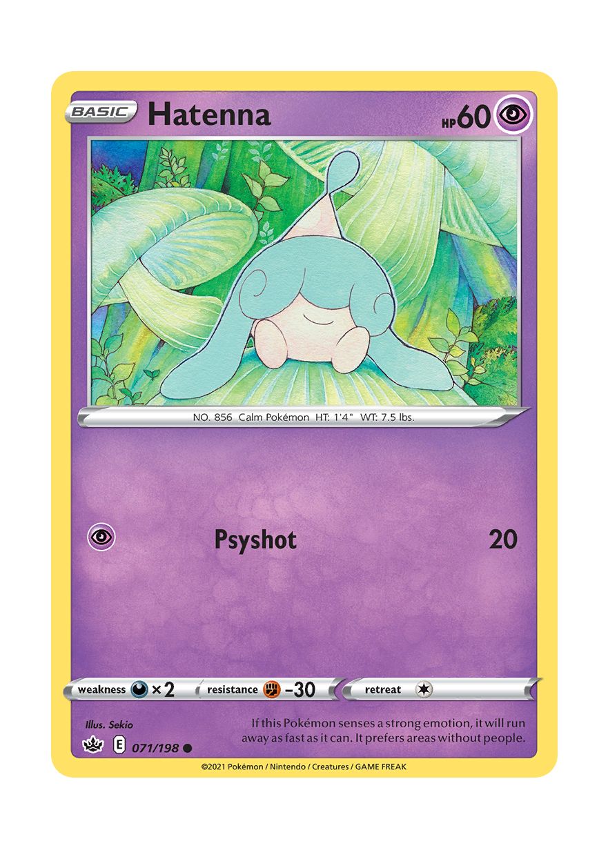 Hatenna - Reverse Holo (071/198) - Chilling Reign