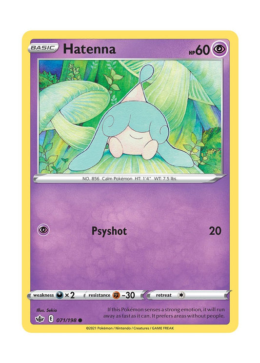 Hatenna - Reverse Holo (071/198) - Chilling Reign