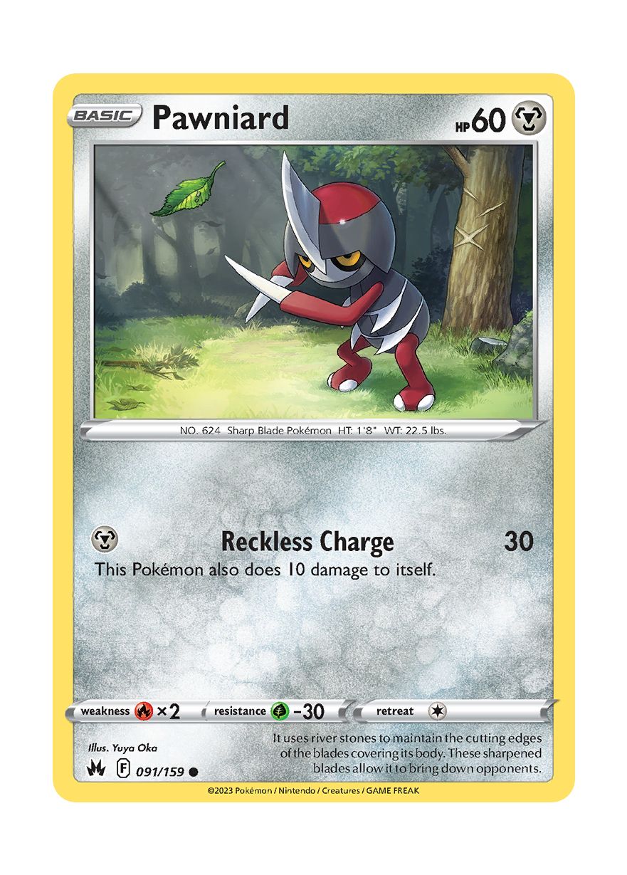 Pawniard - Reverse Holo (091/159) - Crown Zenith