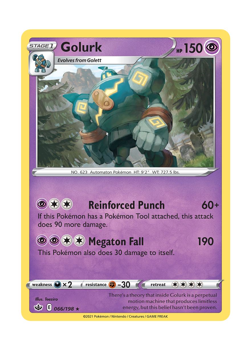 Golurk - Reverse Holo (066/198) - Chilling Reign