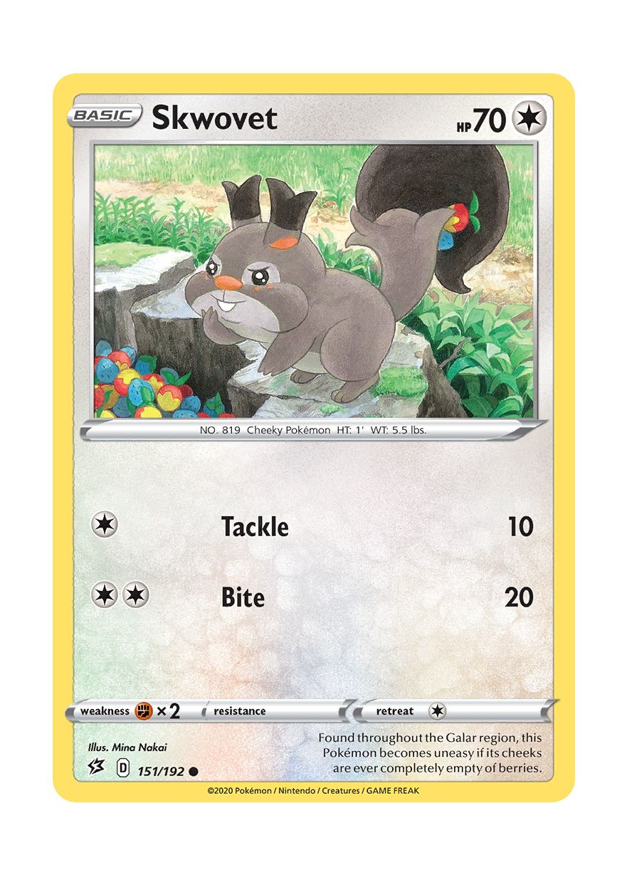 Skwovet - Reverse Holo (151/192) - Rebel Clash