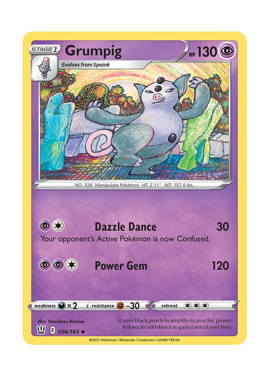 Grumpig - Reverse Holo (056/163) - Battle Styles