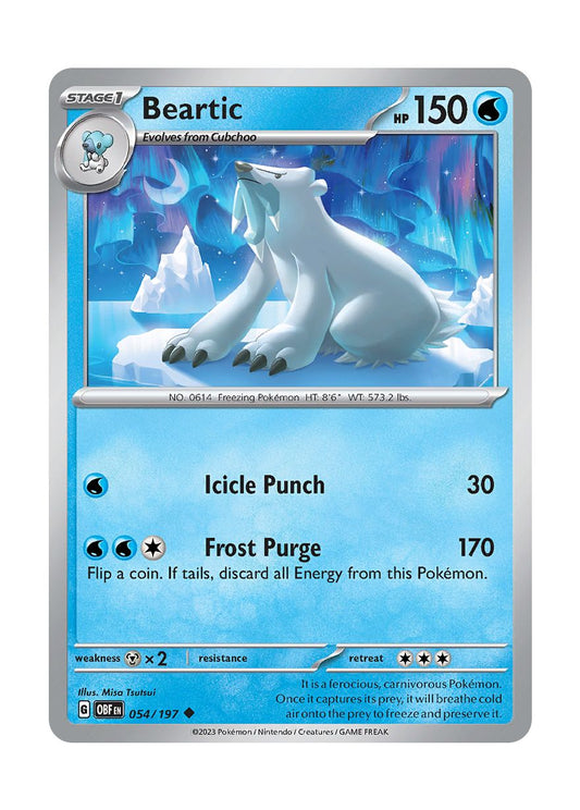 Beartic - Reverse Holo (054/197) - Obsidian Flames