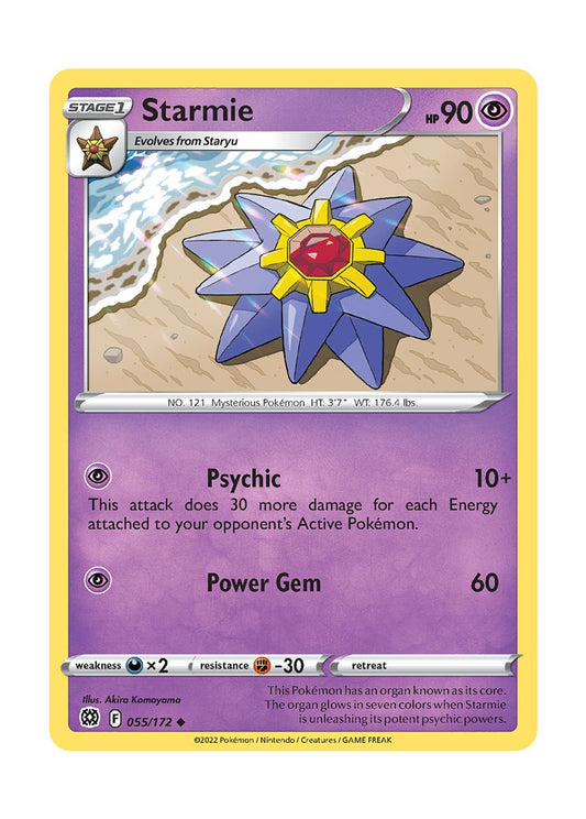 Starmie - Reverse Holo (055/172) - Brilliant Stars