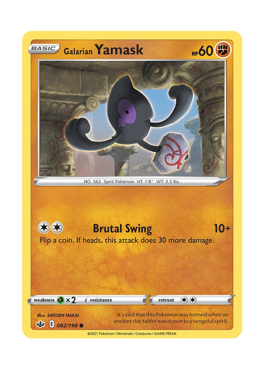 Galarian Yamask - Reverse Holo (082/198) - Chilling Reign