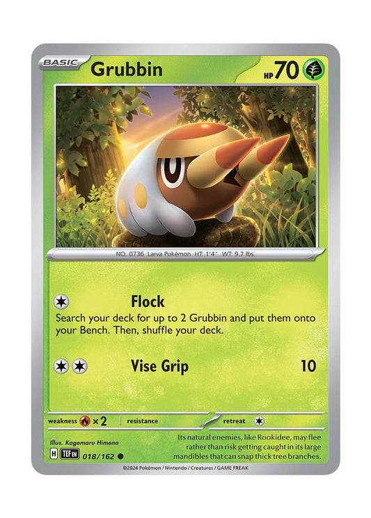 Grubbin - Reverse Holo (018/162) - Temporal Forces