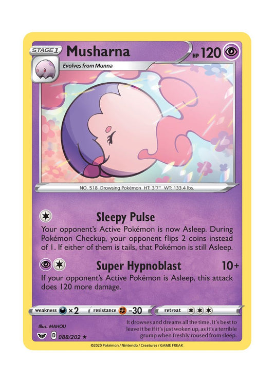 Musharna - Reverse Holo (088/202) - Sword & Shield