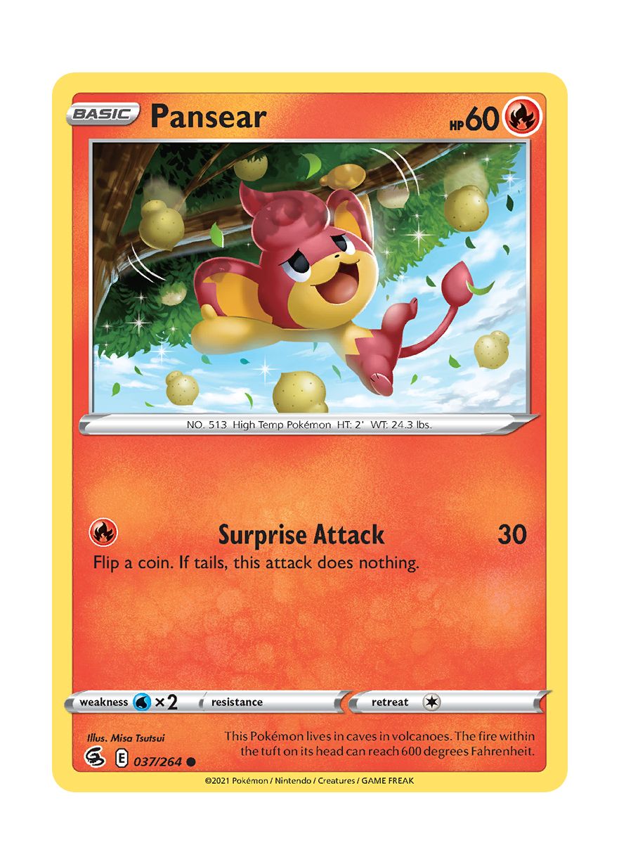 Pansear - Reverse Holo (037/264) - Fusion Strike