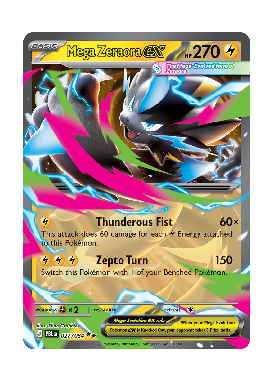 Mega Zeraora ex (027/84) - Pitch Black