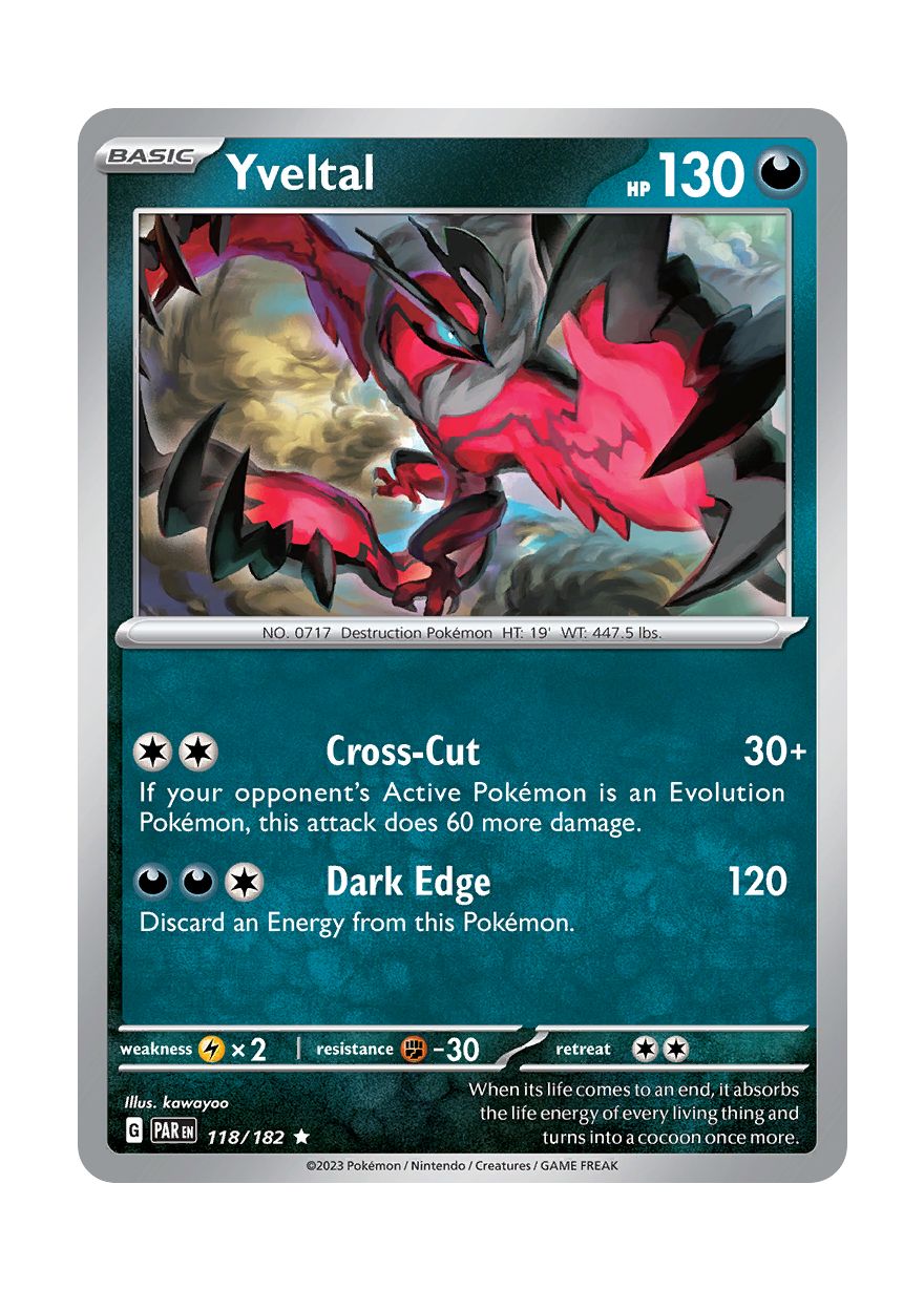 Yveltal - Reverse Holo (118/182) - Paradox Rift