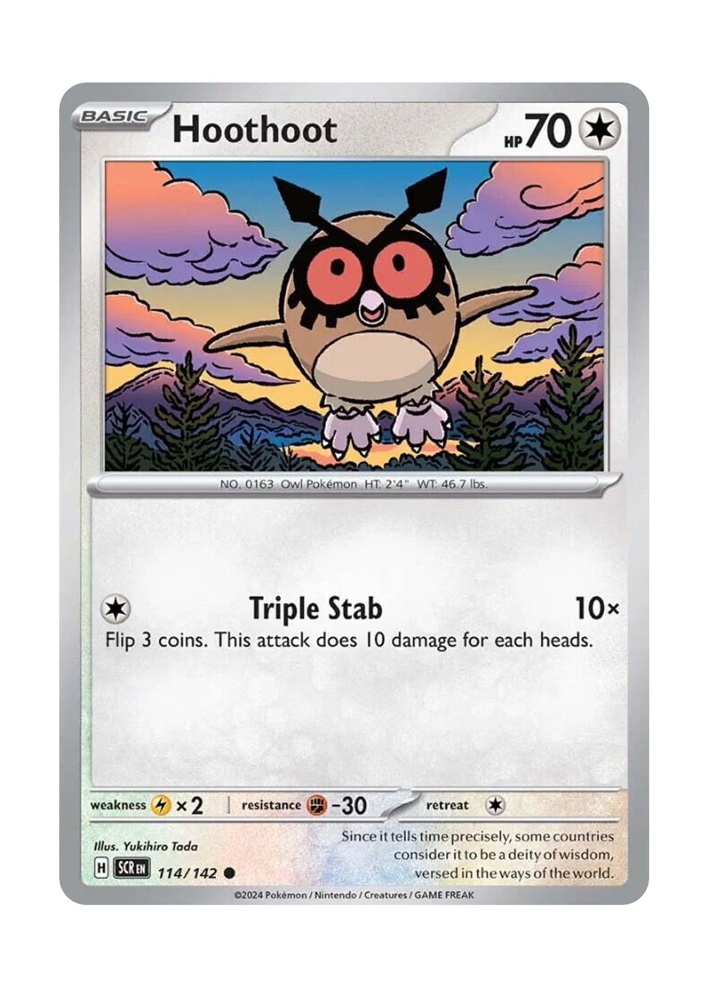 Hoothoot (114/142) - Stellar Crown