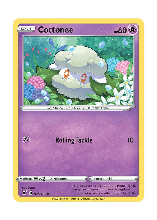 Cottonee - Reverse Holo (075/185) - Vivid Voltage
